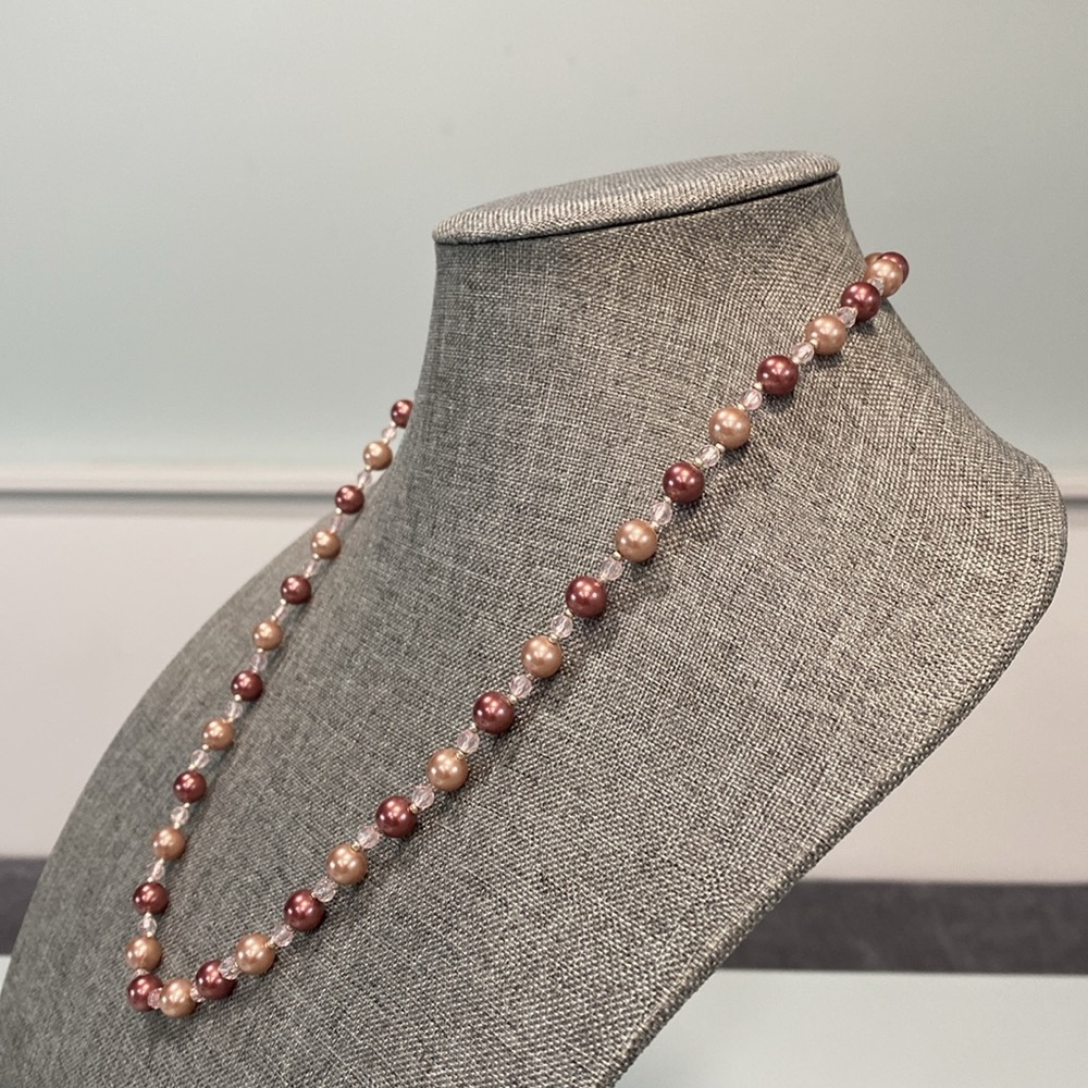 Vtg Italian RMN Pearl Necklace
